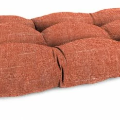 Jordan Manufacturing Custom Order Cushions Outdoor 44" Wicker Loveseat Cushion-TORY SUNSET RICHLOOM