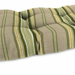 Jordan Manufacturing Outdoor 44" Wicker Loveseat Cushion-TERRACE SUNRISE RICHLOOM