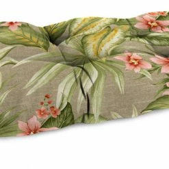 Jordan Manufacturing Outdoor 44" Wicker Loveseat Cushion-TAHITI SUNRISE RICHLOOM