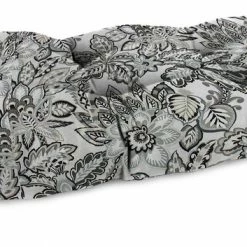 Jordan Manufacturing Custom Order Cushions Outdoor 44" Wicker Loveseat Cushion-COPELAND NOIR RICHLOOM