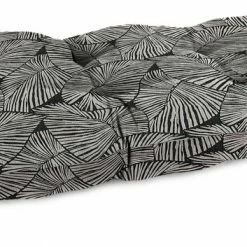 Jordan Manufacturing Outdoor 44" Wicker Loveseat Cushion-TALIA NOIR RICHLOOM Custom Order Cushions