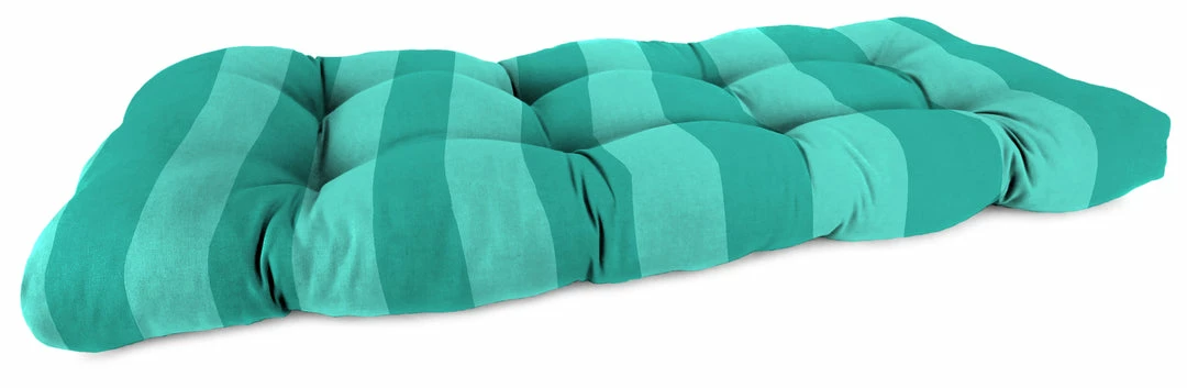 Jordan Manufacturing Custom Order Cushions Outdoor 44" Wicker Loveseat Cushion-PREVIEW LAGOON 1 Jordan Manufacturing Custom Order Cushions Outdoor 44" Wicker Loveseat Cushion-PREVIEW LAGOON