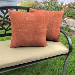Jordan Manufacturing Custom Order Cushions Outdoor 18" Accessory Throw Pillows-TORY SUNSET RICHLOOM