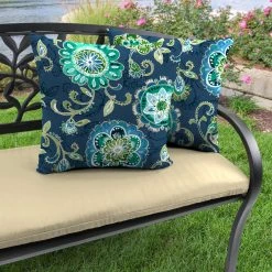 Jordan Manufacturing Outdoor 18" Accessory Throw Pillows-FANFARE CAPRI Custom Order Cushions