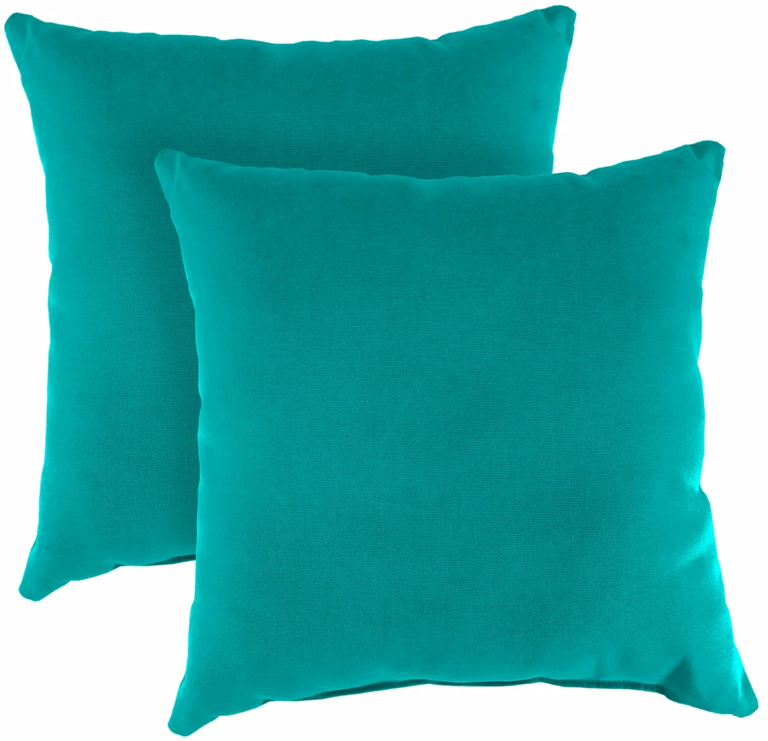 Jordan Manufacturing Outdoor 16" Accessory Throw Pillows, Set Of 2- Sunbrella CANVAS ARUBA GLEN RAVEN 1 Jordan Manufacturing Outdoor 16" Accessory Throw Pillows, Set Of 2- Sunbrella CANVAS ARUBA GLEN RAVEN