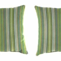 Jordan Manufacturing Outdoor 16" Accessory Throw Pillows, Set Of 2- Sunbrella FOSTER SURFSIDE RAVEN