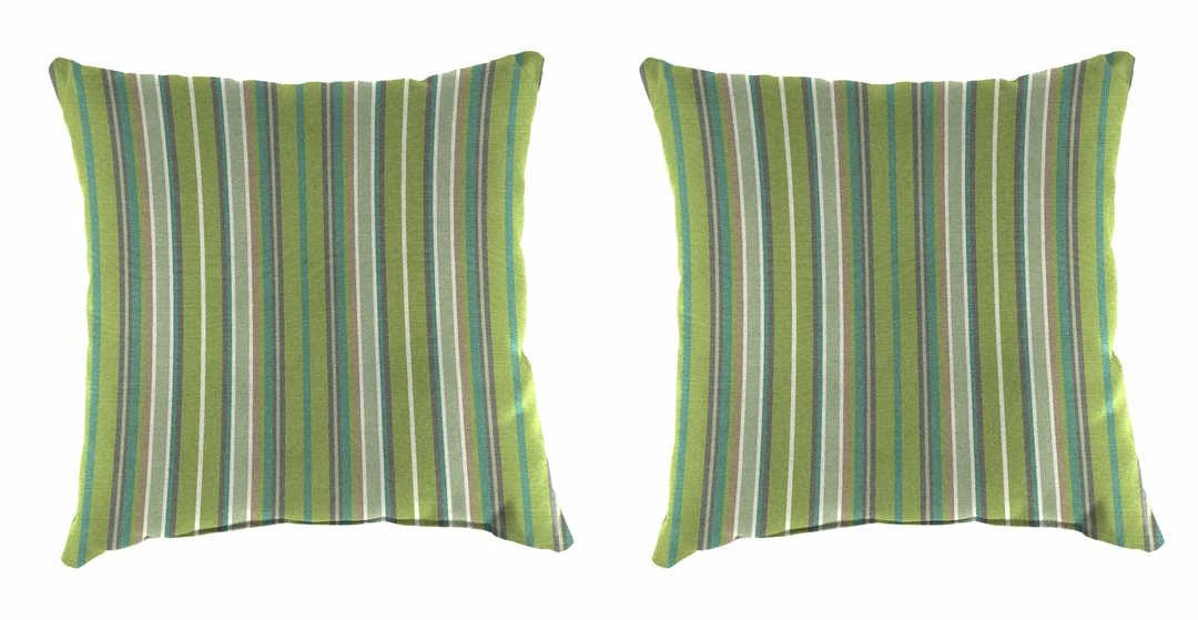 Jordan Manufacturing Outdoor 16" Accessory Throw Pillows, Set Of 2- Sunbrella FOSTER SURFSIDE RAVEN 1 Jordan Manufacturing Outdoor 16" Accessory Throw Pillows, Set Of 2- Sunbrella FOSTER SURFSIDE RAVEN