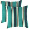Jordan Manufacturing Outdoor 16" Accessory Throw Pillows, Set Of 2- Sunbrella TOKEN SURFSIDE GLEN RAVEN
