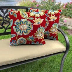Jordan Manufacturing Outdoor 16" Accessory Throw Pillows, Set Of 2-DAELYN CHERRY RICHLOOM Custom Order Cushions