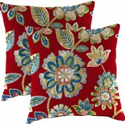 Jordan Manufacturing Outdoor 16" Accessory Throw Pillows, Set Of 2-DAELYN CHERRY RICHLOOM Custom Order Cushions