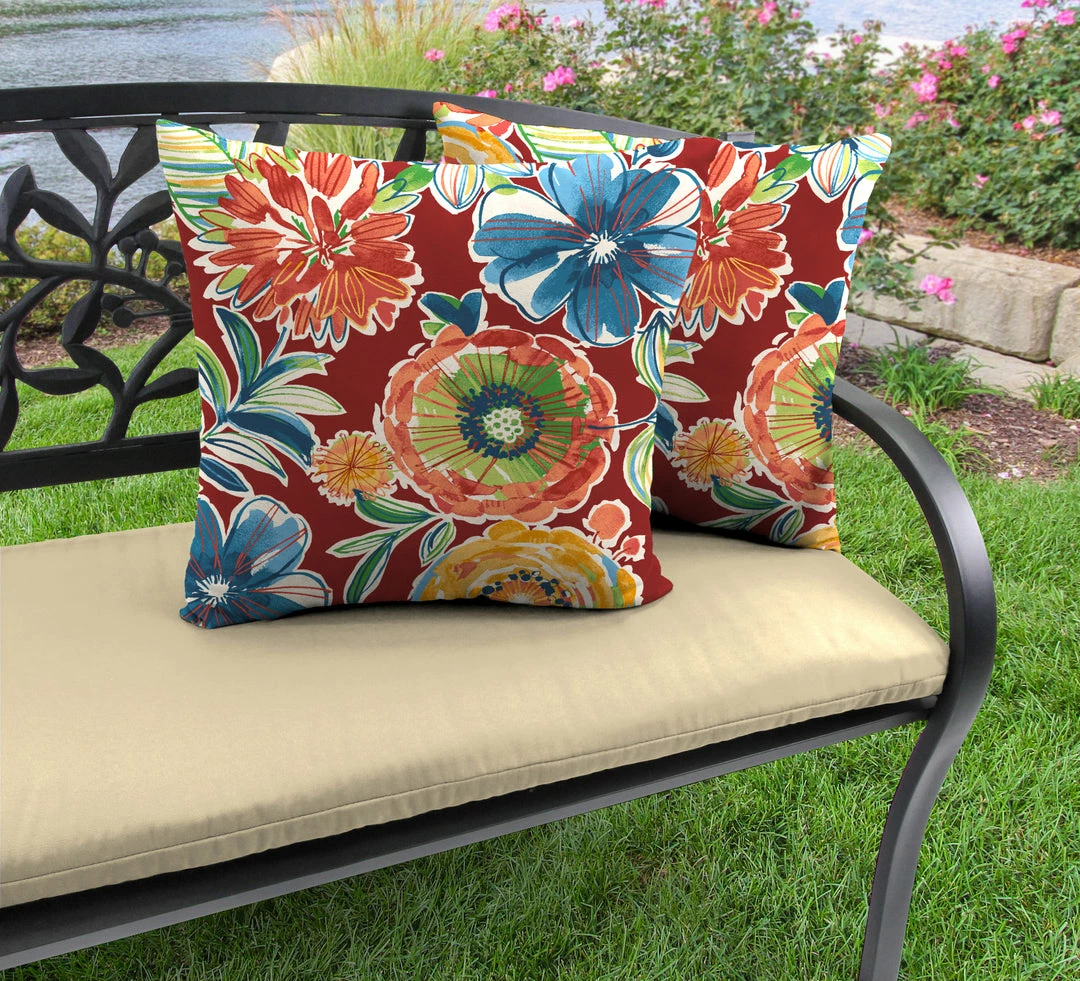 Jordan Manufacturing Outdoor 16" Accessory Throw Pillows, Set Of 2-COLSEN BERRY RICHLOOM 2 Jordan Manufacturing Outdoor 16" Accessory Throw Pillows, Set Of 2-COLSEN BERRY RICHLOOM