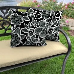 Jordan Manufacturing Outdoor 16" Accessory Throw Pillows, Set Of 2-HALSEY SHADOW RICHLOOM