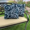 Jordan Manufacturing Outdoor 16" Accessory Throw Pillows, Set Of 2-HALSEY NAVY RICHLOOM Custom Order Cushions