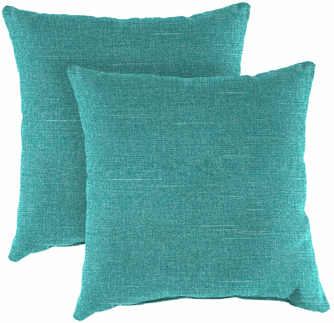 Jordan Manufacturing Custom Order Cushions Outdoor 16" Accessory Throw Pillows, Set Of 2-TORY CARIBE RICHLOOM 1 Jordan Manufacturing Custom Order Cushions Outdoor 16" Accessory Throw Pillows, Set Of 2-TORY CARIBE RICHLOOM