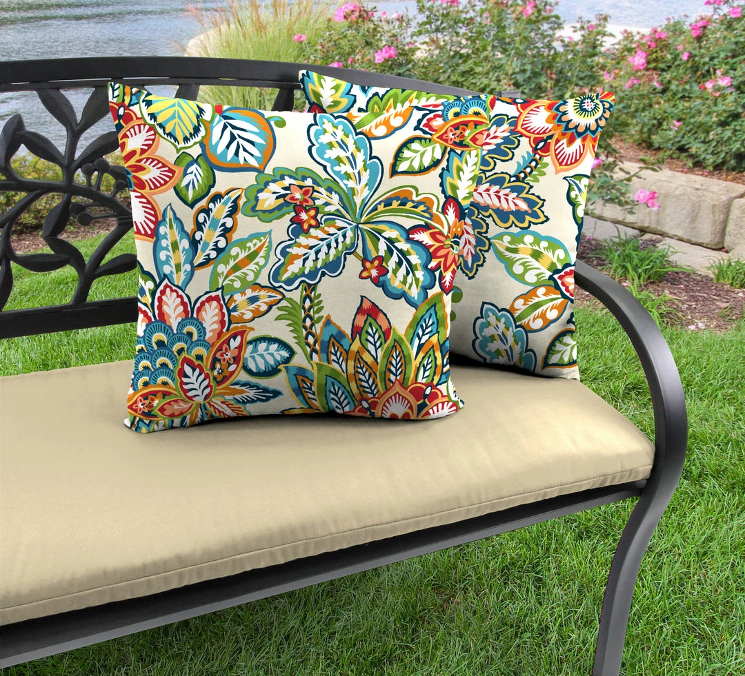 Jordan Manufacturing Outdoor 16" Accessory Throw Pillows, Set Of 2-COPELAND FIESTA RICHLOOM Custom Order Cushions 2 Jordan Manufacturing Outdoor 16" Accessory Throw Pillows, Set Of 2-COPELAND FIESTA RICHLOOM Custom Order Cushions