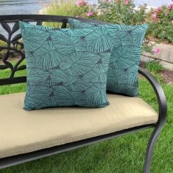 Jordan Manufacturing Outdoor 16" Accessory Throw Pillows, Set Of 2-TALIA CARIBE RICHLOOM