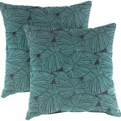 Jordan Manufacturing Outdoor 16" Accessory Throw Pillows, Set Of 2-TALIA CARIBE RICHLOOM