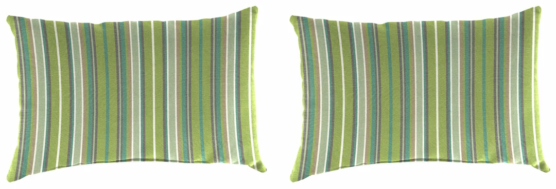 Jordan Manufacturing Outdoor Lumbar Accessory Throw Pillows, Set Of 2- Sunbrella FOSTER SURFSIDE RAVEN Custom Order Cushions 1 Jordan Manufacturing Outdoor Lumbar Accessory Throw Pillows, Set Of 2- Sunbrella FOSTER SURFSIDE RAVEN Custom Order Cushions