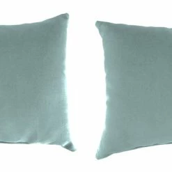 Jordan Manufacturing Outdoor Lumbar Accessory Throw Pillows, Set Of 2- Sunbrella SHORE LINEN GLEN RAVEN