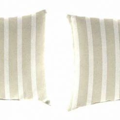 Jordan Manufacturing Outdoor Lumbar Accessory Throw Pillows, Set Of 2- Sunbrella CAST MIST GLEN RAVEN Custom Order Cushions