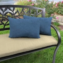 Jordan Manufacturing Outdoor Lumbar Accessory Throw Pillows, Set Of 2-HUSK TEXTURE CAPRI RICHLOOM
