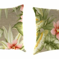 Jordan Manufacturing Outdoor Lumbar Accessory Throw Pillows, Set Of 2-TAHITI SUNRISE RICHLOOM Custom Order Cushions