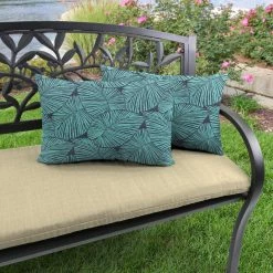 Jordan Manufacturing Outdoor Lumbar Accessory Throw Pillows, Set Of 2-TALIA CARIBE RICHLOOM
