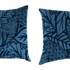Jordan Manufacturing Custom Order Cushions Outdoor Lumbar Accessory Throw Pillows, Set Of 2-MAVEN CAPRI
