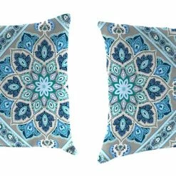 Jordan Manufacturing Outdoor Lumbar Accessory Throw Pillows, Set Of 2-MEDLO BAY RICHLOOM