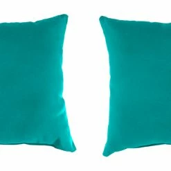 Jordan Manufacturing 20" Outdoor Accessory Throw Pillows, Set Of 2- Sunbrella CANVAS ARUBA GLEN RAVEN Custom Order Cushions