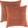 Jordan Manufacturing Custom Order Cushions 20" Outdoor Accessory Throw Pillows, Set Of 2-TORY SUNSET RICHLOOM