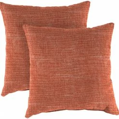 Jordan Manufacturing Custom Order Cushions 20" Outdoor Accessory Throw Pillows, Set Of 2-TORY SUNSET RICHLOOM
