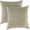 Jordan Manufacturing 20" Outdoor Accessory Throw Pillows, Set Of 2-TORY BISQUE RICHLOOM