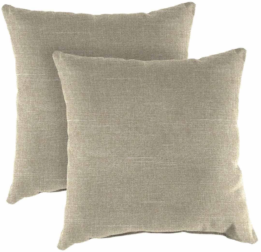 Jordan Manufacturing 20" Outdoor Accessory Throw Pillows, Set Of 2-TORY BISQUE RICHLOOM 1 Jordan Manufacturing 20" Outdoor Accessory Throw Pillows, Set Of 2-TORY BISQUE RICHLOOM