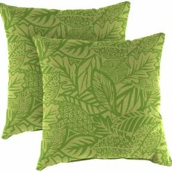 Jordan Manufacturing 20" Outdoor Accessory Throw Pillows, Set Of 2-MAVEN LEAF RICHLOOM