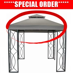 TOPS 8x8 FT Garden Treasures Gazebo HG Replacement Canopy