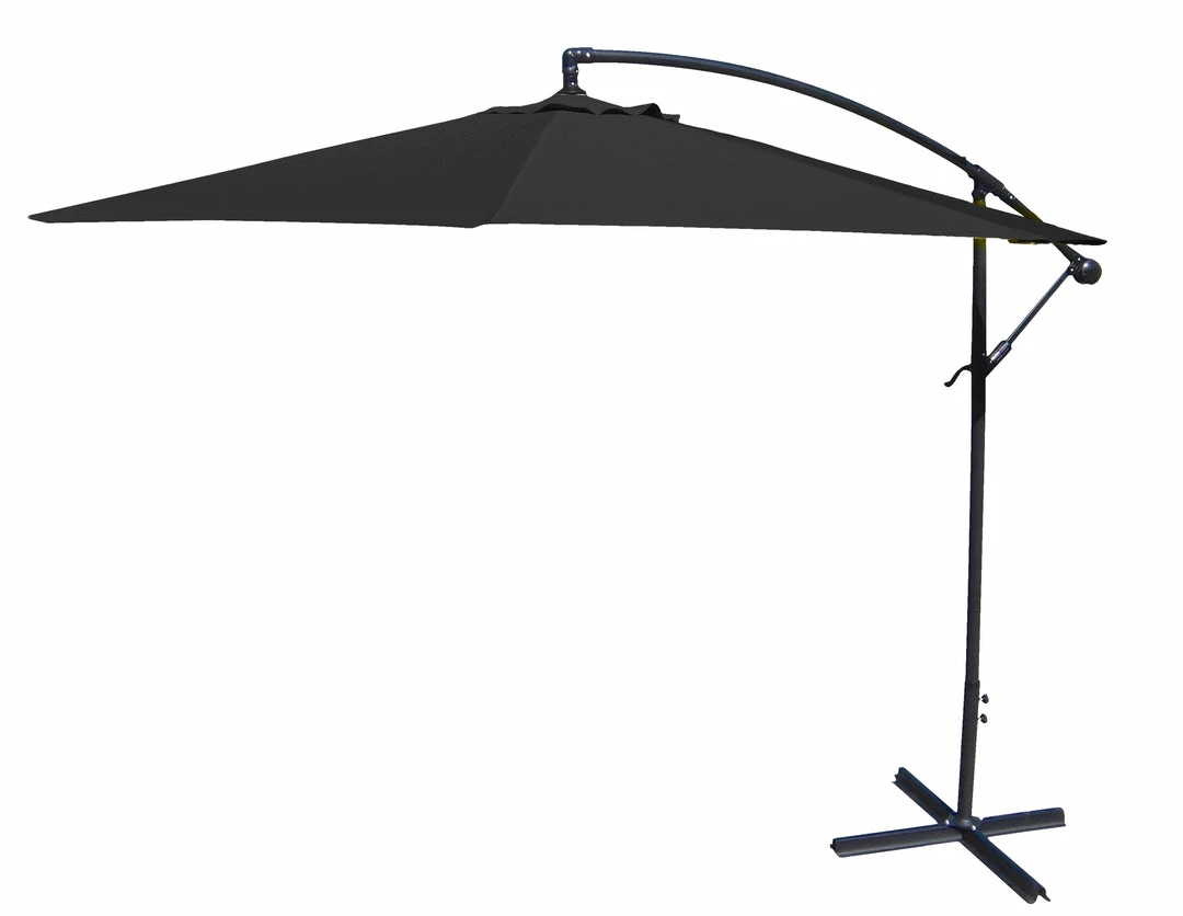 Jordan Manufacturing 10' STEEL OFFSET UMBRELLA- BLACK Umbrellas 1 Jordan Manufacturing 10' STEEL OFFSET UMBRELLA- BLACK Umbrellas