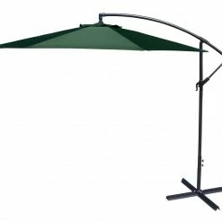 Jordan Manufacturing Umbrellas 10' STEEL OFFSET UMBRELLA- GREEN