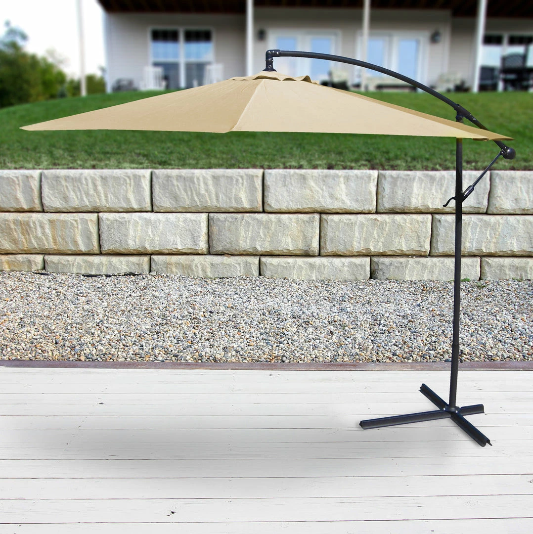 Jordan Manufacturing 10' STEEL OFFSET UMBRELLA- KHAKI Umbrellas 2 Jordan Manufacturing 10' STEEL OFFSET UMBRELLA- KHAKI Umbrellas