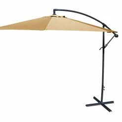 Jordan Manufacturing 10' STEEL OFFSET UMBRELLA- KHAKI Umbrellas