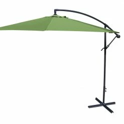 Jordan Manufacturing 10' STEEL OFFSET UMBRELLA- OLIVE Umbrellas
