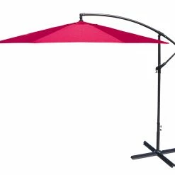 Jordan Manufacturing 10' STEEL OFFSET UMBRELLA- RED Umbrellas