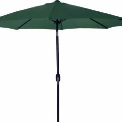 Umbrellas Jordan Manufacturing 9FT Steel Market Umbrella In Green