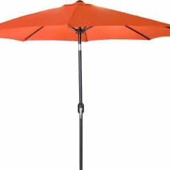 Umbrellas Jordan Manufacturing 9FT Steel Market Umbrella In Orange
