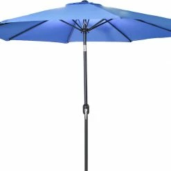 Umbrellas Jordan Manufacturing 9FT Steel Market Umbrella In Royal