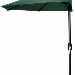Jordan Manufacturing Steel Market Half Umbrella In Green