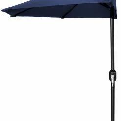 Jordan Manufacturing Steel Market Half Umbrella In Navy