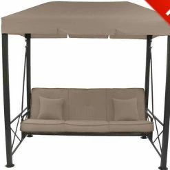 TOPS Target 3 Person Patio Swing Canopy - High Grade 300D Swing Canopy Replacement